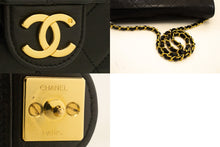 CHANEL Chain Shoulder Bag Clutch Black Quilted Flap Lambskin Purse m23 hannari-shop