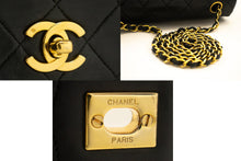 CHANEL Full Flap Chain Shoulder Bag Clutch Black Quilted Lambskin L97 hannari-shop