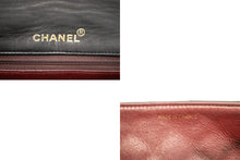 CHANEL Full Flap Chain Shoulder Bag Clutch Black Quilted Lambskin L97 hannari-shop