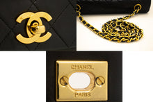 CHANEL Full Flap Chain Shoulder Bag Black Quilted Lambskin L56 hannari-shop