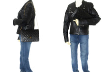 CHANEL Chain Shoulder Bag Clutch Black Quilted Flap Lambskin Purse m23 hannari-shop