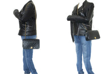 CHANEL Full Flap Chain Shoulder Bag Clutch Black Quilted Lambskin L97 hannari-shop